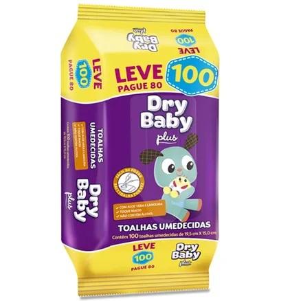 Toalhas Umedecidas Dry Baby Plus Leve 100 Pague 80