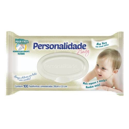 Toalhinha Umedecida Personalidade Baby 100 Unidades - 3 Pacotes