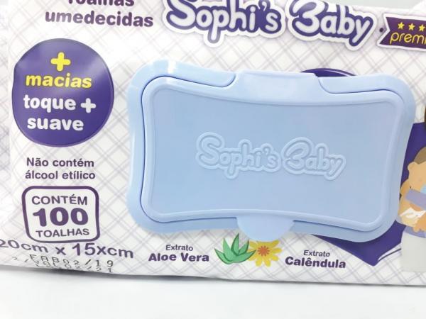 Toalhinhas Umedecidas Sophis Baby Premium C/100 Unidades - Hygieline