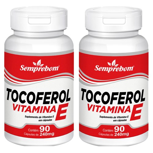 Tocoferol Vitamina e – Semprebom - 180 Cap. de 240 Mg.