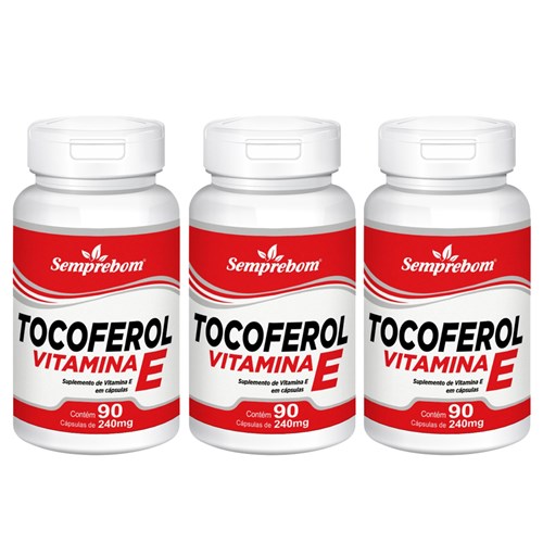 Tocoferol Vitamina e – Semprebom - 270 Cap. de 240 Mg.