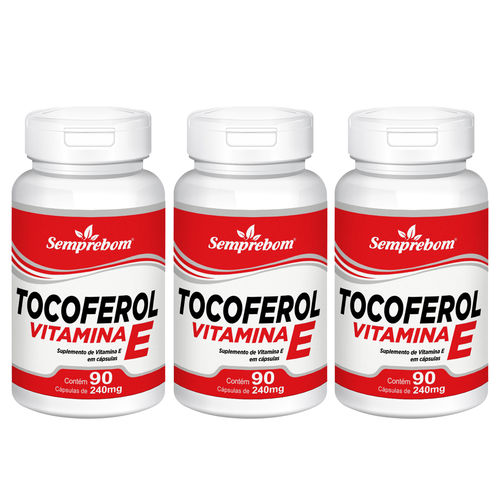 Tocoferol Vitamina e – Semprebom - 270 Cap. de 240 Mg