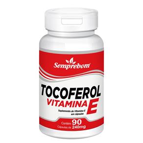 Tocoferol Vitamina e – Semprebom – 90 Cap. de 240 Mg. - Sem Sabor - 90 Cápsulas