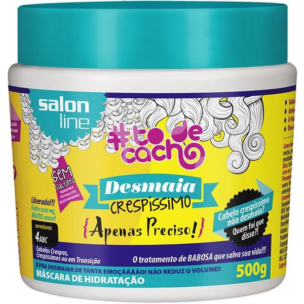 TodeCacho Desmaia Crespíssimo Apenas Preciso! Salon Line Máscara de Hidratação 500g - Salon Line Professional