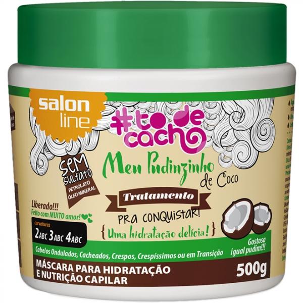 TodeCacho Meu Pudinzinho de Coco Salon Line Máscara de Hidratação e Nutrição 500g - Salon Line Professional