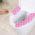 1pair Inverno Quente Reuseable Washable Auto-adesiva não tecida Pad Toilet Seat Gostar