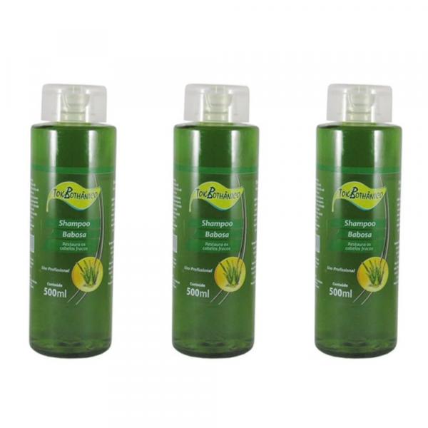 Tok Bothânico Babosa Shampoo 500ml (Kit C/03)