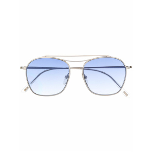 Tom Ford Eyewear Óculos de Sol Aviador Alessandro - Prateado