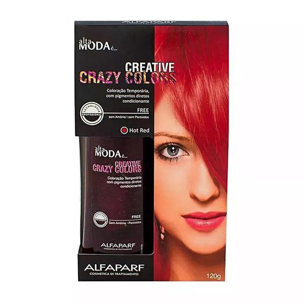 Tonalizante Creative Crazy Colors Hot Red Alta Moda 120g - Alfaparf