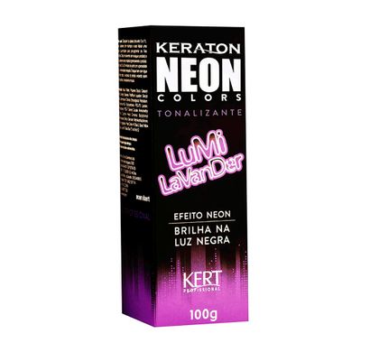 Tonalizante Keraton Neon Colors Sem Amônia Efeito Neon Lumi Lavander 100g - Kert