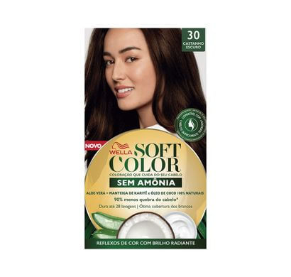 Tonalizante Soft Color 30 Castanho Escuro - Wella