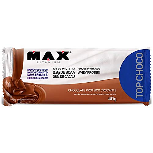Top Choco 40g (unidade) - Max Titanium - Chocolate Crocante Max Titanium