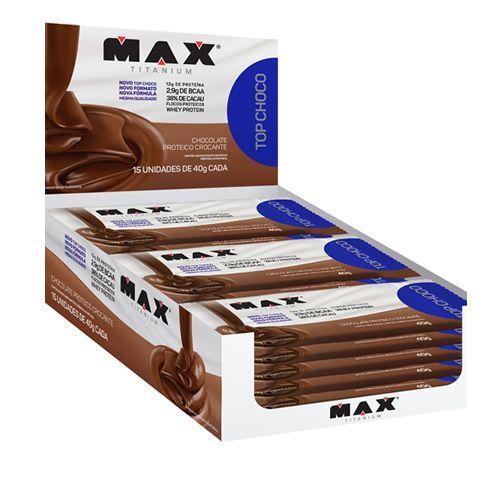 Top Choco - Chocolate 15 Unidades de 40g - Max Titanium