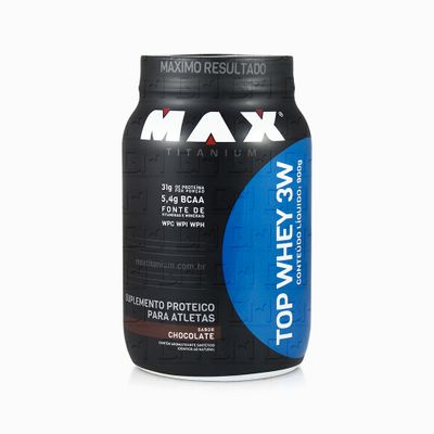 Top Whey 3W 900g - Max Titanium Top Whey 3W 900g Chocolate - Max Titanium