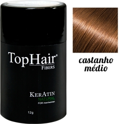 Tophair Fibers Keratin System 12g - Castanho Médio