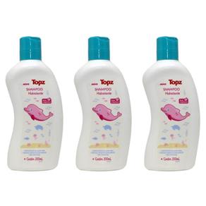 Topz Baby Hidratante Shampoo 200ml - Kit com 03