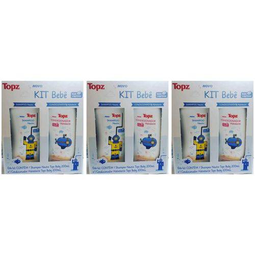 Topz Cremer Kit Shampoo e Condicionador Topz Baby 2x200ml (kit C/03)