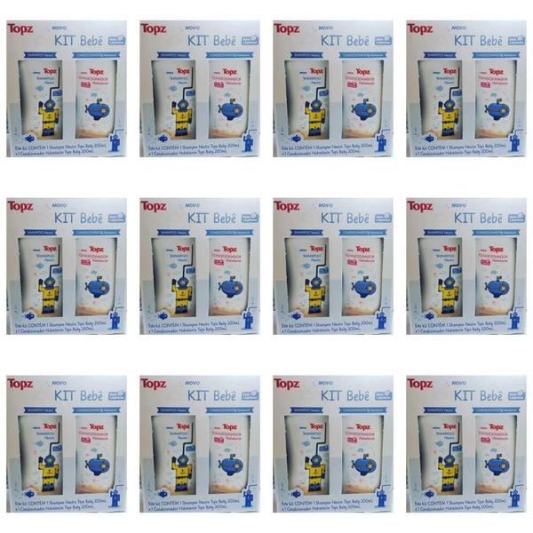 Topz Cremer Kit Shampoo e Condicionador Topz Baby 2x200ml (Kit C/12)