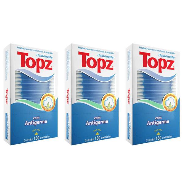 Topz Hastes Flexíveis C/150 (Kit C/03)