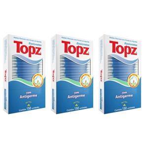 Topz Hastes Flexíveis com 150 - Kit com 03