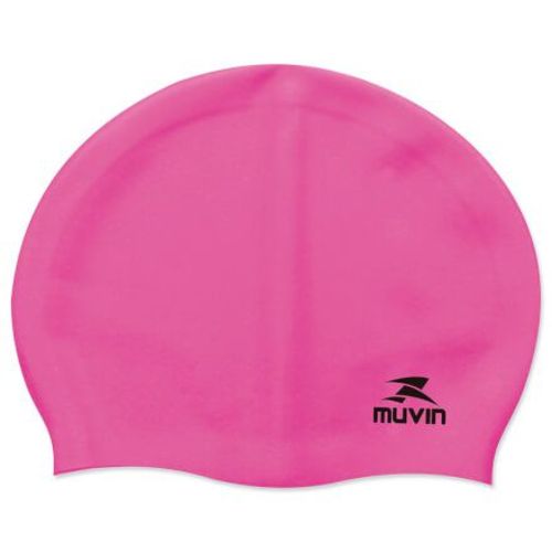 Touca de Natação em Silicone Slim - Pink - Muvin Tcs-300