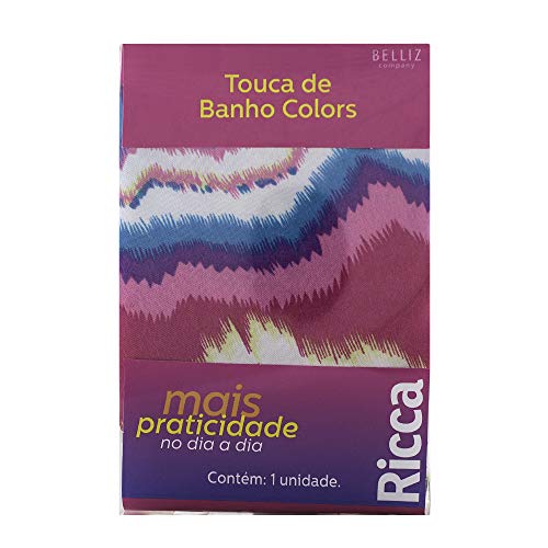 Touca para Banho Cetim Colors Ricca Cores Sortidas com 1 Unidade Ref: 3402
