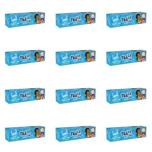 Tralálá Bubble Gum Creme Dental Infantil C/ Flúor 50g (kit C/12)