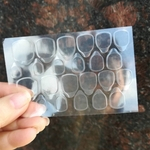 Transparente auto-adesivo falsos unhas adesiva dupla-face para Toes unhas Dicas