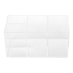 Transparente prego portátil Art Caixa de armazenamento desktop Nail Art Organizer Box