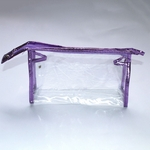 Transparente Zipper Caso Cosmetic PVC Viagem Cosmetic Make Up Organizador de Higiene Pessoal Saco pequeno pessoais Caso material