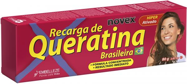 Tratamento Reconstrutor Novex Recarga de Queratina Brasileira