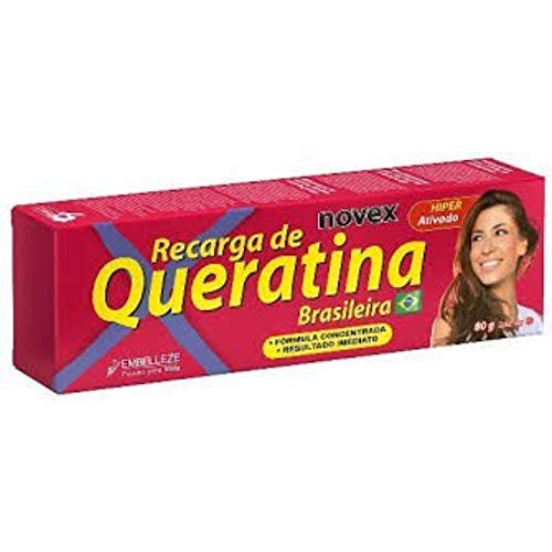 Tratamento Reconstrutor Recarga de Queratina Brasileira 80 G, Novex