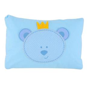 Travesseiro de Bebe Azul para Berço Carrinho Bebe Conforto