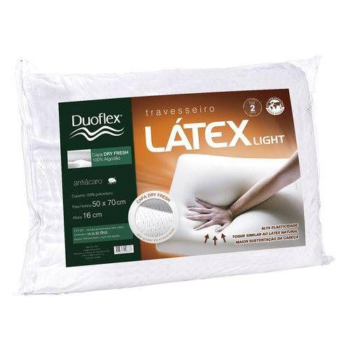 Travesseiro Látex Light Altura 16cm - Duoflex
