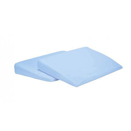 Travesseiro Rampa Anti Refluxo para Berço Azul