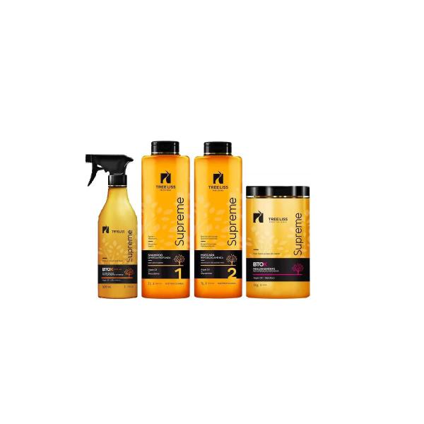 Tree Liss Supreme Kit Progressiva+Btox Mandioca+Btox Spray - R - Tree Liss Professional