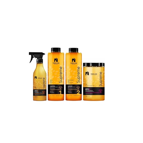 Tree Liss Supreme Kit Progressiva+Btox Mandioca+Btox Spray - R
