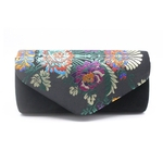 Trendy National Style Embroidery Women Clutch Bag Party Night Club Evening Bag