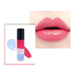Três camadas de cores Ice Cream Lip Gloss Waterproof Profissional hidratante não-pegajosa Lipstick