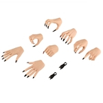Três Gerações Talons Tipo Substituível 4 Mãos Na Mão Músculo (black Nails)