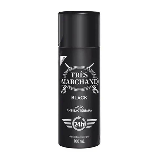 Très Marchand Black Desodorante Spray 100ml - Tres Marchand