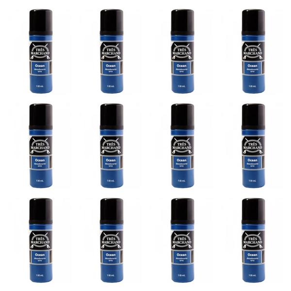 Très Marchand Ocean Desodorante Spray 100ml (Kit C/12) - Tres Marchand