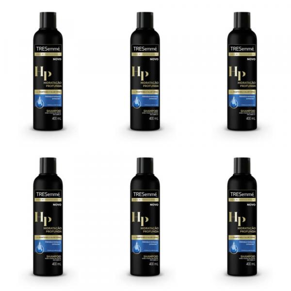 Tresemme Hidratação Profunda Shampoo 400ml (Kit C/06)