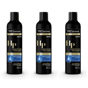 Tresemme Hidratação Profunda Shampoo 400ml - Kit com 03