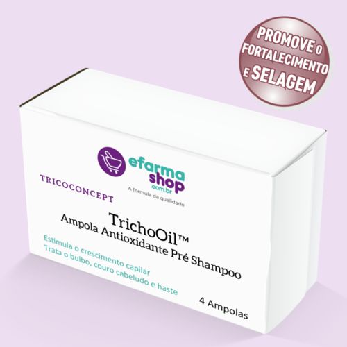 Trichooil™ Ampola Antioxidante Pré Shampoo 4 Ampolas