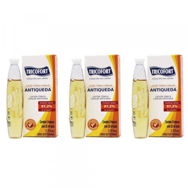 Tricofort Antiqueda Ampolas 2x25ml (Kit C/03)