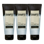 Trio Shampoo Masculino Natura - 03 SHAMPOOs NATURA HOMEM, 200ml cada