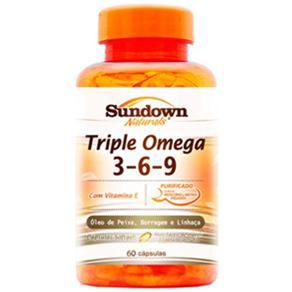Triple Omega 3-6-9 Sundown - 60 Cápsulas - Sem Sabor - 60 Cápsulas