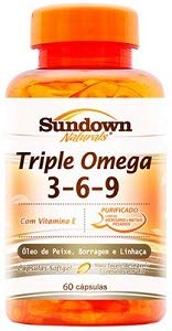 Triple Omega 3, 6 e 9 Sundown C/ 60 Cápsulas