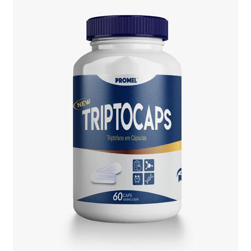 Triptocaps Triptofano 60 Cápsulas 600mg (190mg de Triptofano)